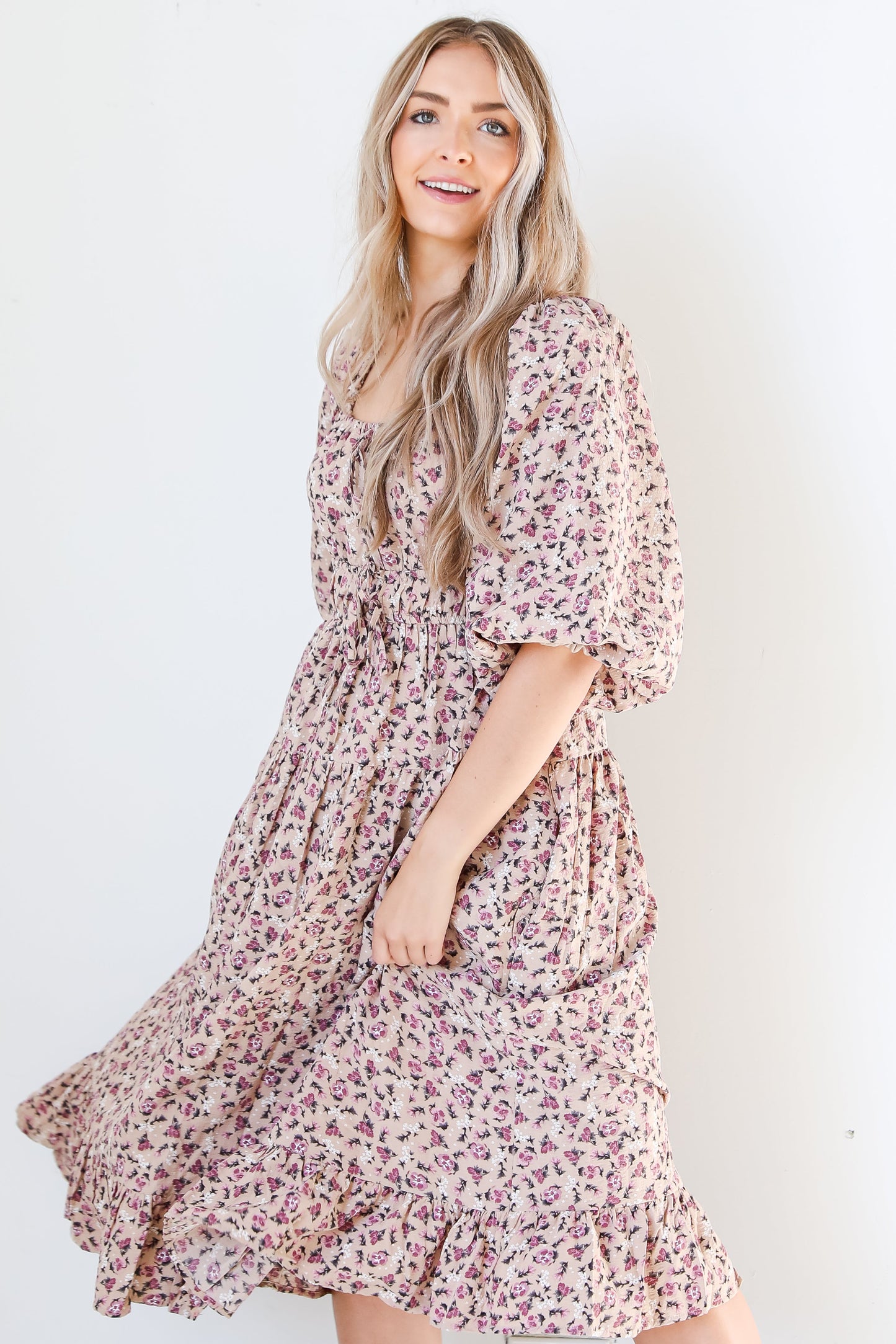 Bloom Wildly Floral Midi Dress