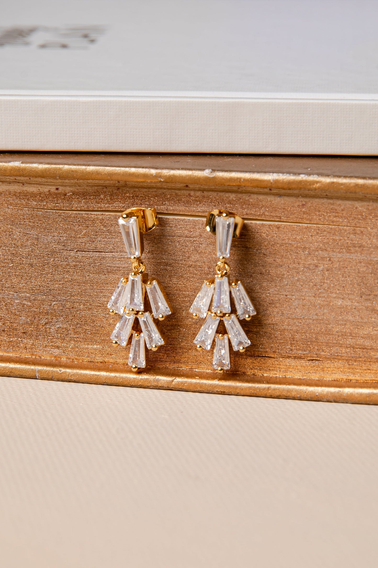 Celeste Cascade Gold Earrings