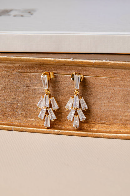 Celeste Cascade Gold Earrings