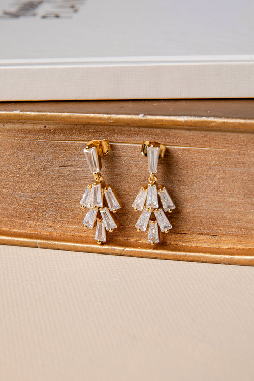 Celeste Cascade Gold Earrings