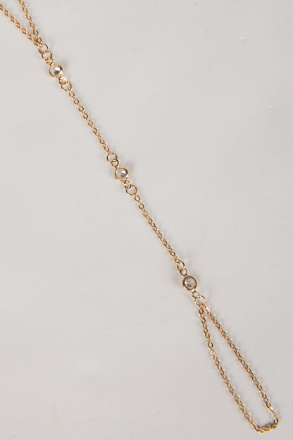 Cora Gold Gemstone Hand Chain