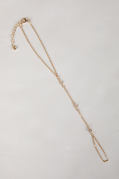 Cora Gold Gemstone Hand Chain