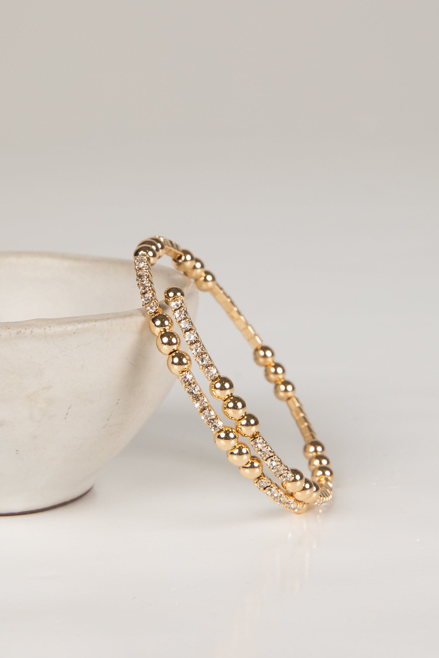 Ashley Gold Rhinestone Bracelet