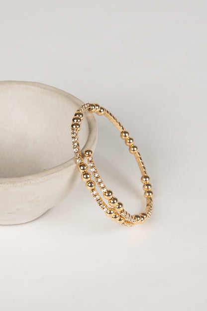 Ashley Gold Rhinestone Bracelet