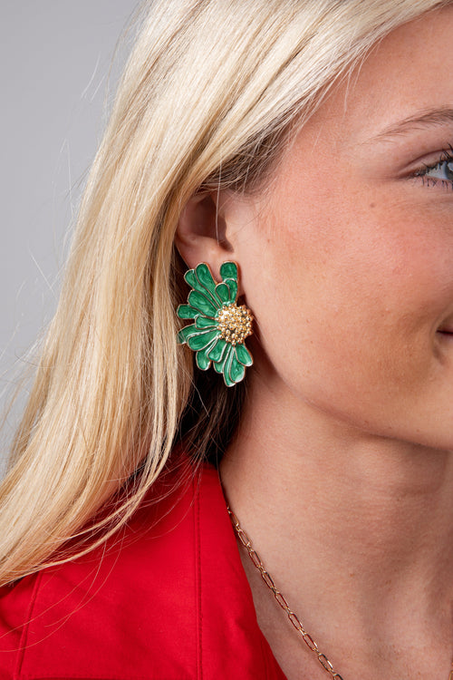 Brinley Floral Statement Earrings