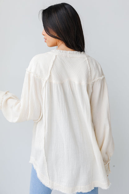 Back To Love Linen Blouse