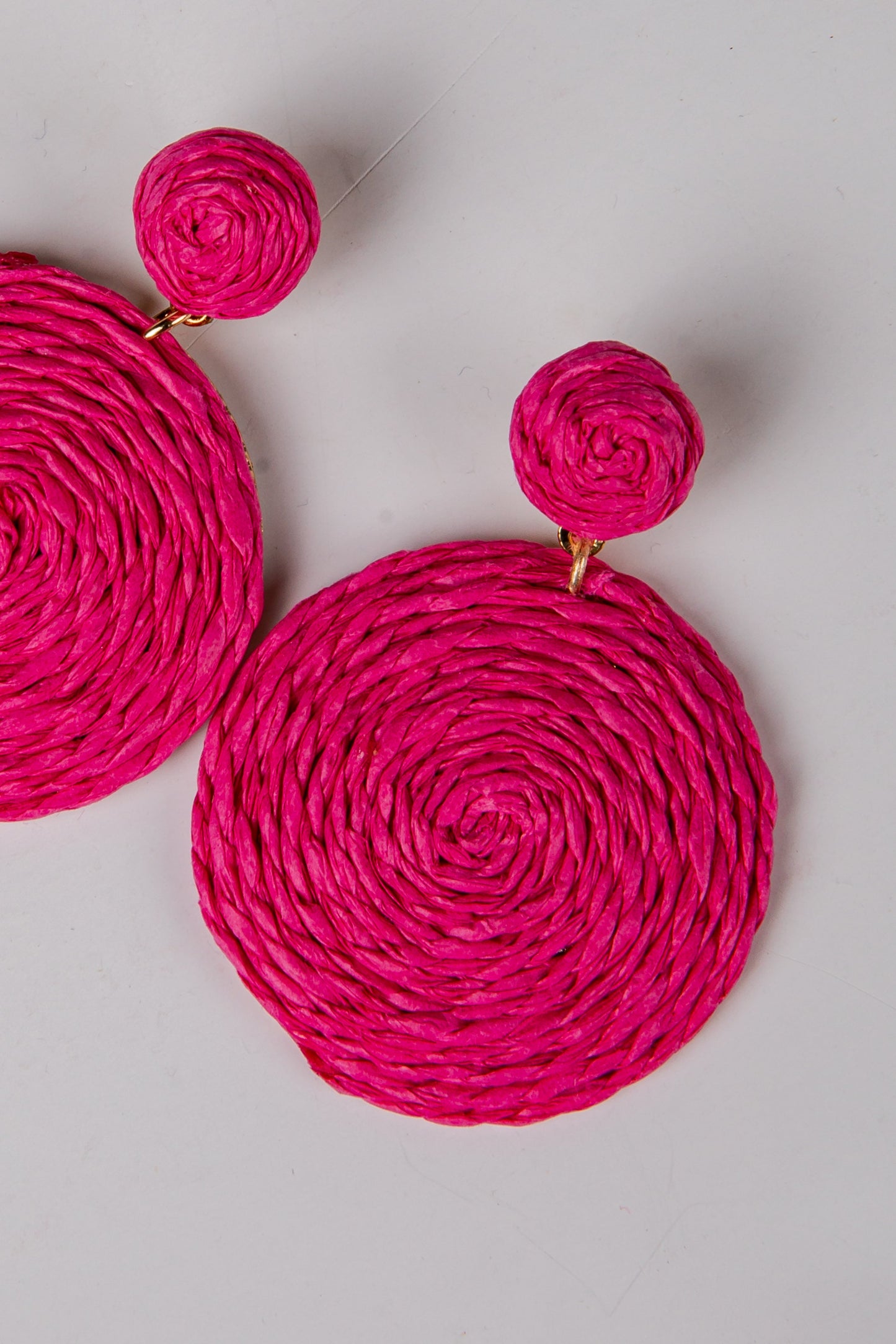 Cambria Twisted Pink Drop Earrings
