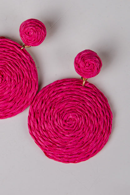 Cambria Twisted Pink Drop Earrings