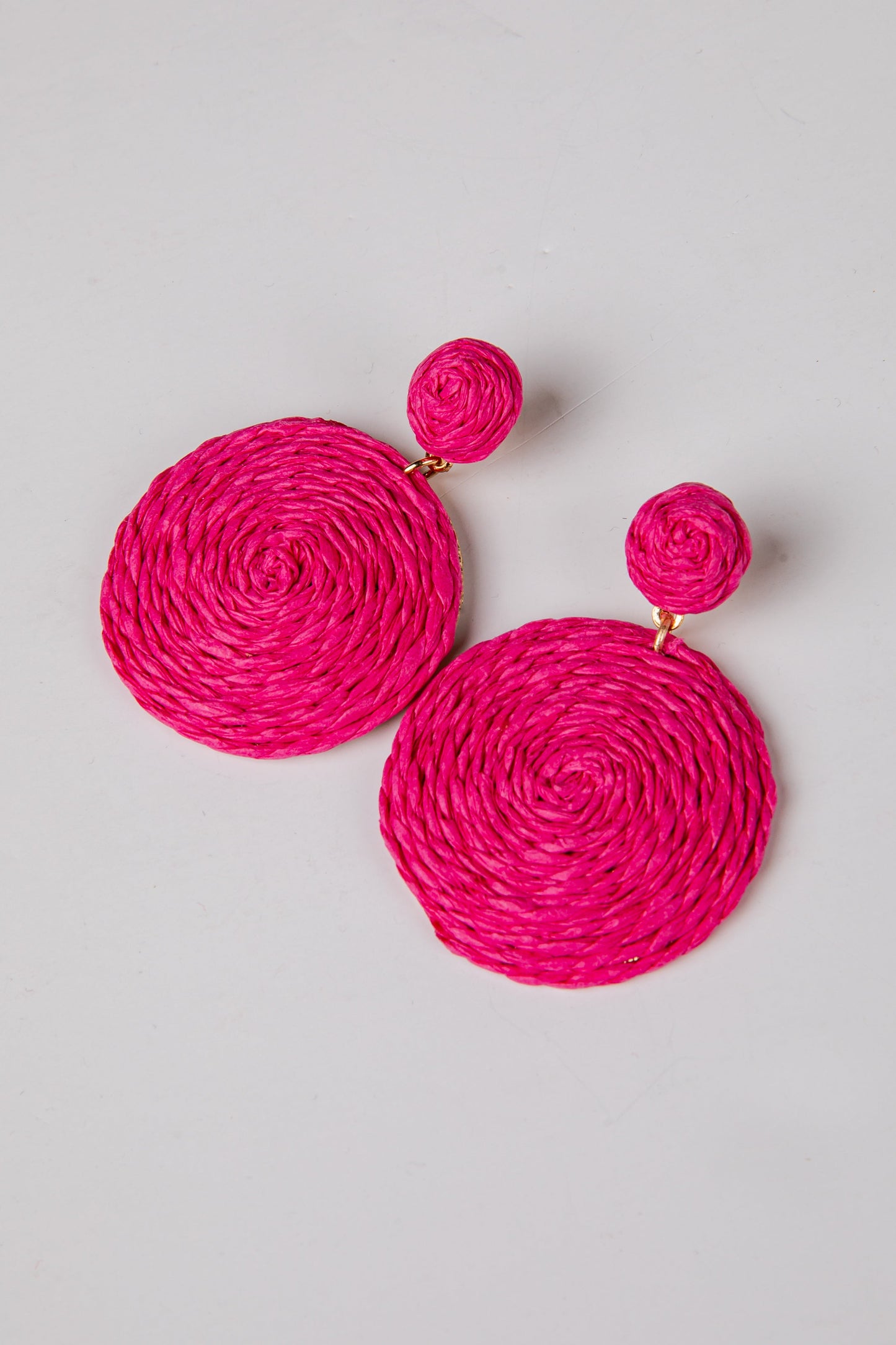 Cambria Twisted Pink Drop Earrings
