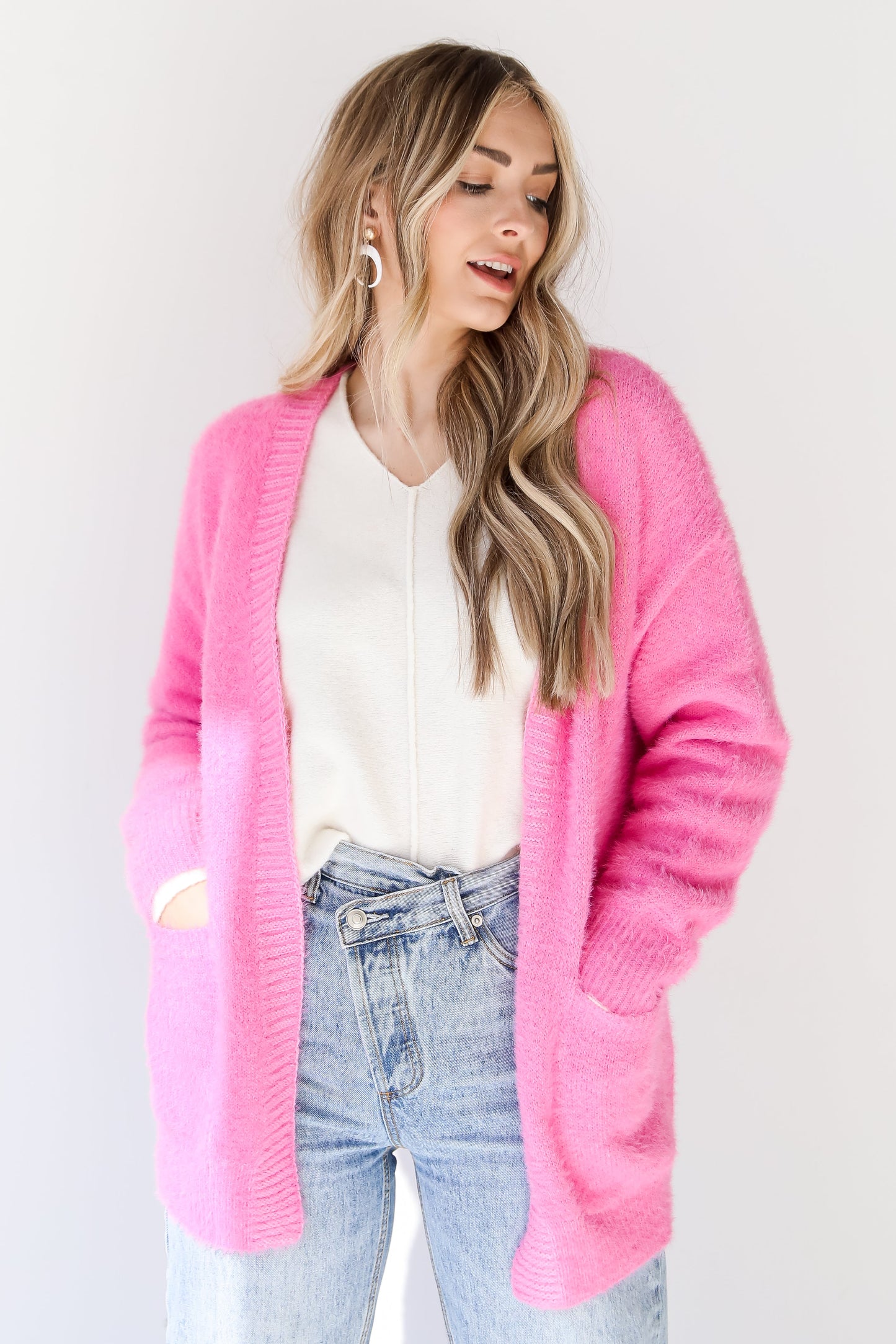 Charming Crush Eyelash Knit Sweater Cardigan