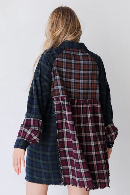 Certainly Cute Plaid Mini Dress