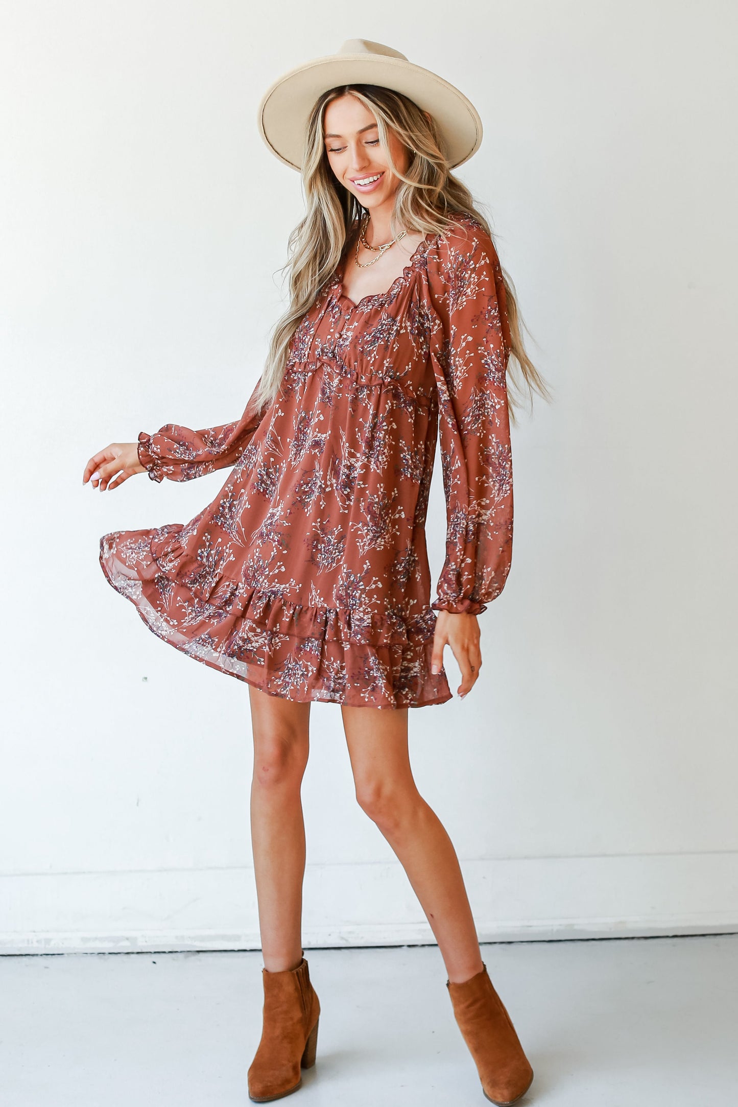 Blooming Darling Floral Babydoll Dress