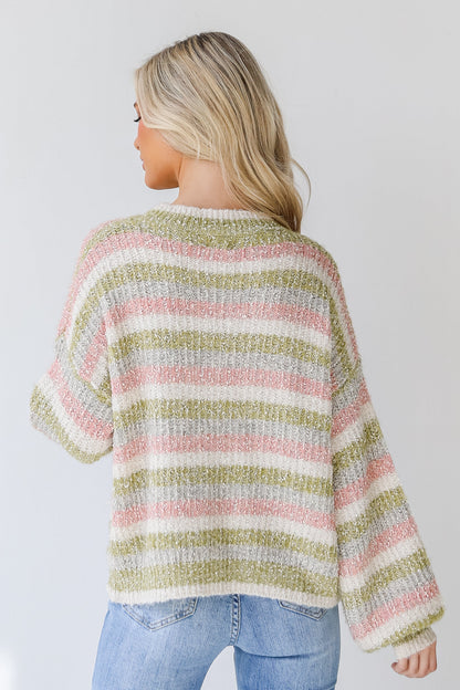 Bright And Cozy Striped Sweater