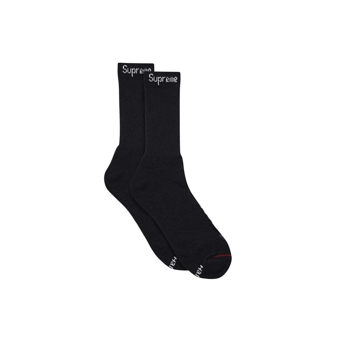 Skarpety Supreme Hanes Crew Socks Black 1 para SUPREME Skarpetki