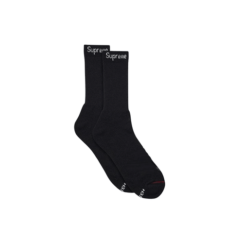 Skarpety Supreme Hanes Crew Socks Black 1 para SUPREME Skarpetki
