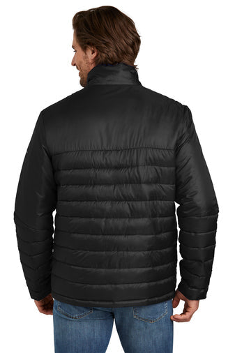 SKIS Eddie Bauer Mens Quilted Coach Jacket SK Logo