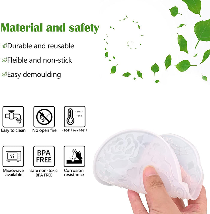 Skull Box Mold for Resin,Large Skull Jewelry Box Resin Mold