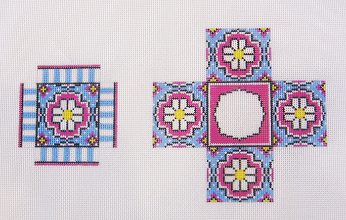 Needlepoint Small Daisy Box Canvas