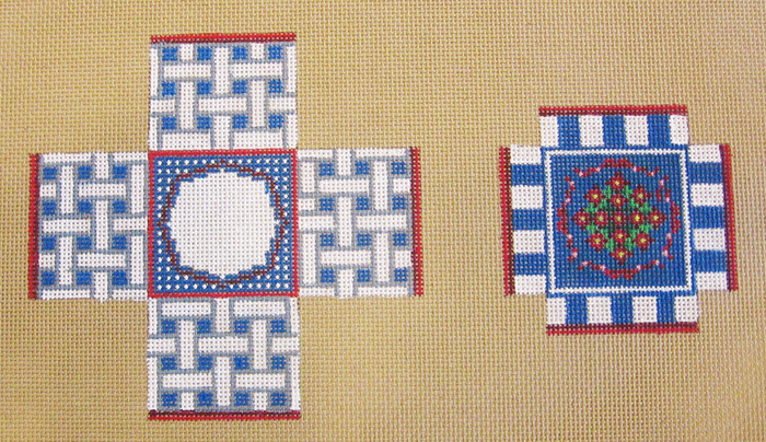 Needlepoint Small Woven Box Canvas