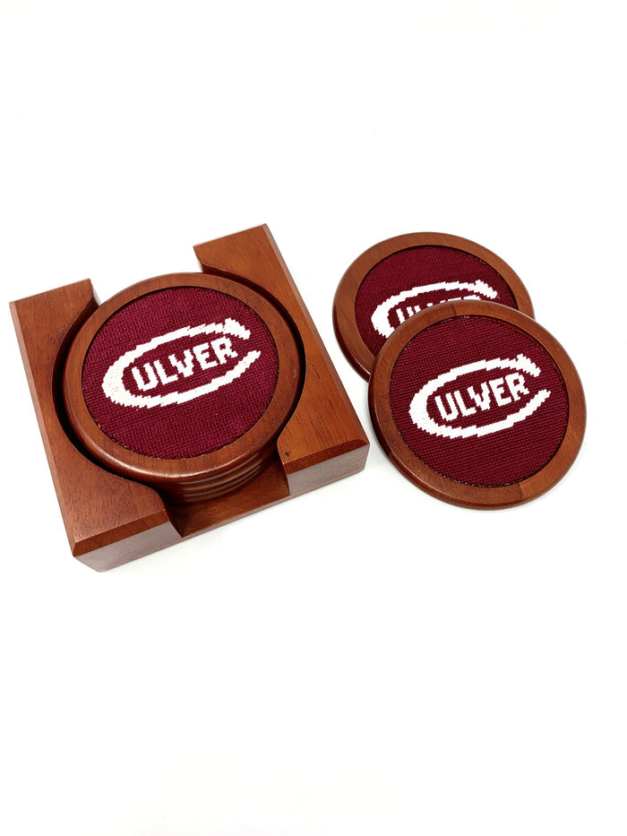 Smathers & Branson Needlepoint Coaster Set