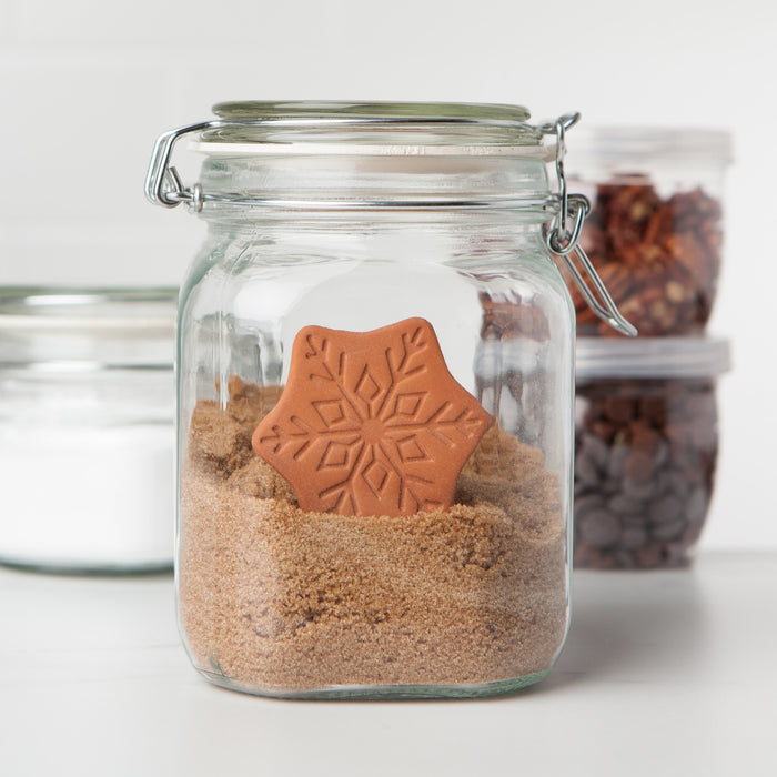 Snowflake Terracotta Sugar Saver