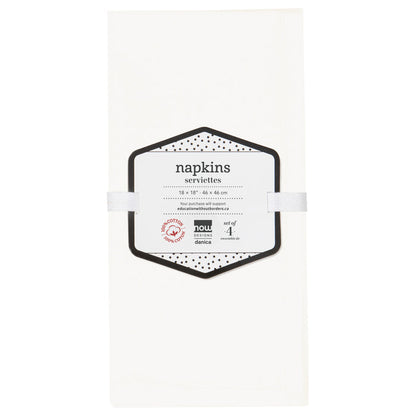 Spectrum Napkins White Set of 4