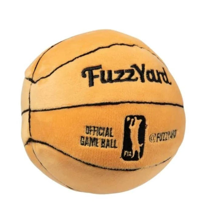 FuzzYard Dog Toys Sports Basketball Plush Squeaky Dog Toy