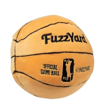 FuzzYard Dog Toys Sports Basketball Plush Squeaky Dog Toy