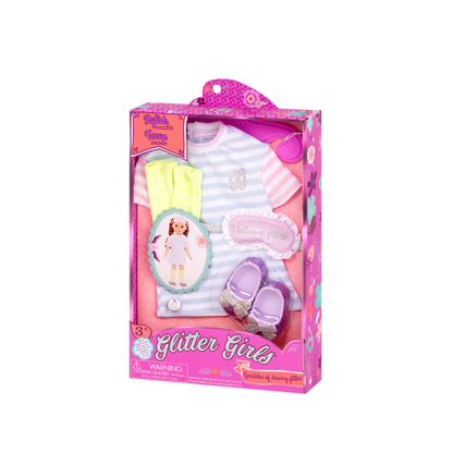 Pajamas with sleep mask for 14-inch doll