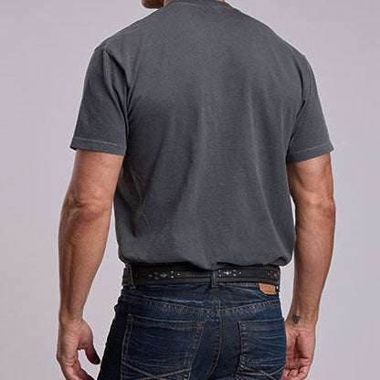 Stetson Unisex Genuine Quality Graphic T-Shirt in Grey