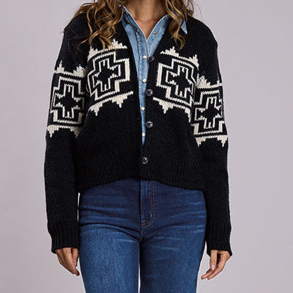 Stetson Women's Southwest Cardigan in Black