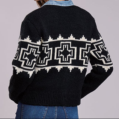 Stetson Women's Southwest Cardigan in Black