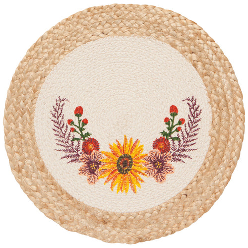 Sunflower Splendor Braided Placemat