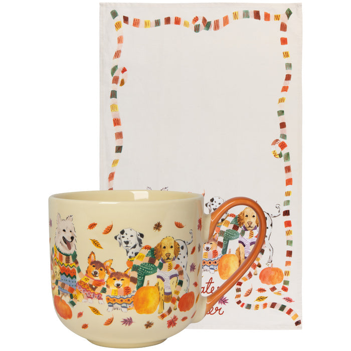 Sweater Weather Mug and Dishtowel Set
