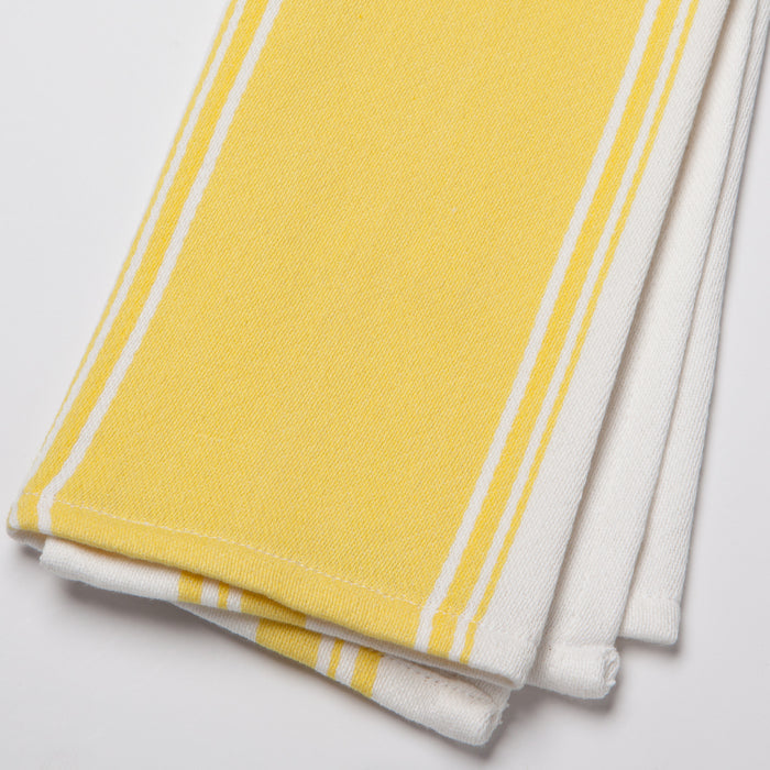 Symmetry Lemon Yellow Dishtowel