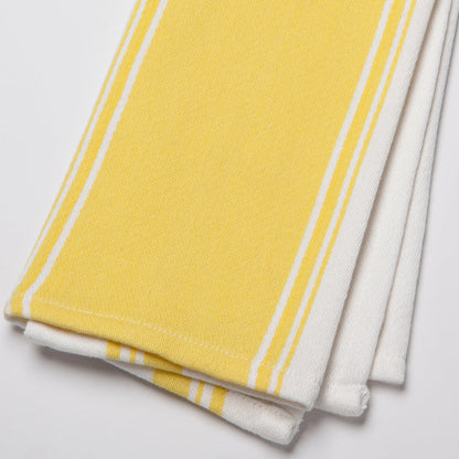 Symmetry Lemon Yellow Dishtowel