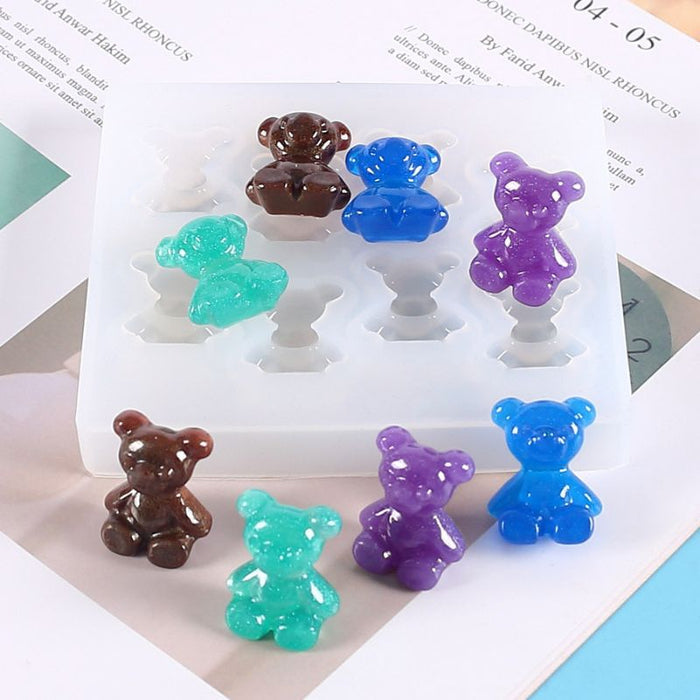 Teddy Bear Multi Silicone Resin Mold