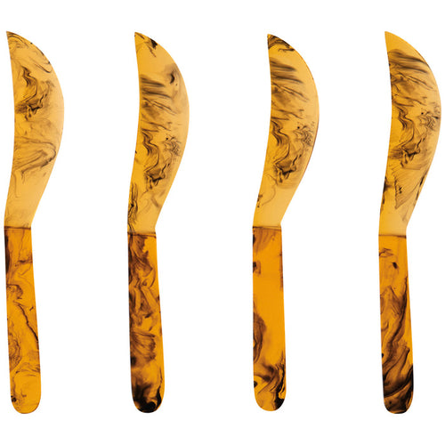 Tortoise Shell Resin Spreader Set of 4