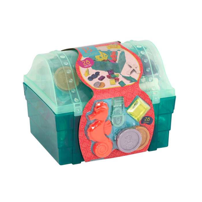 Pirate pool set with treasure chest.