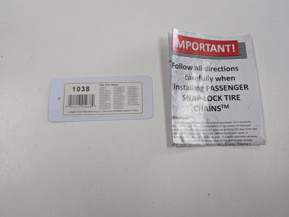 Used Laclede 1038 Cable Tire Chains