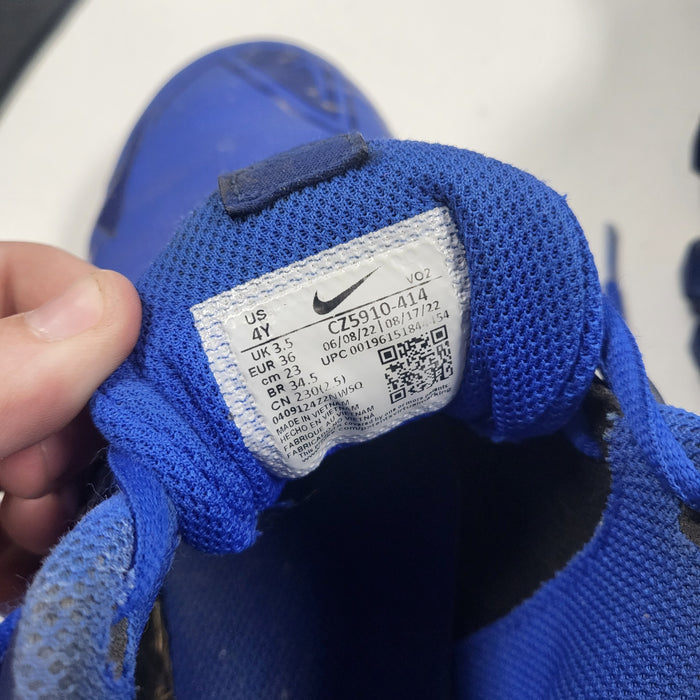 Used Nike Mike Trout Size 4Y Royal Blue Baseball Cleats