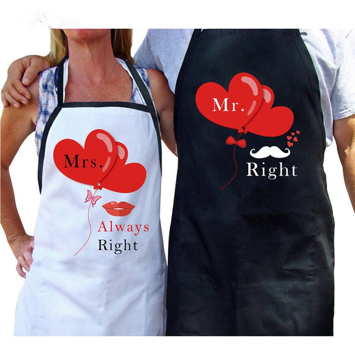 Wedding Couple Kitchen Aprons-Gifts for the Mr and Mrs