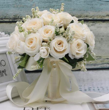 Wild Artificial Floral Handmade Bridal Bouquet-Wedding Flowers