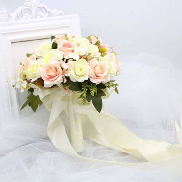 Wild Artificial Floral Handmade Bridal Bouquet-Wedding Flowers