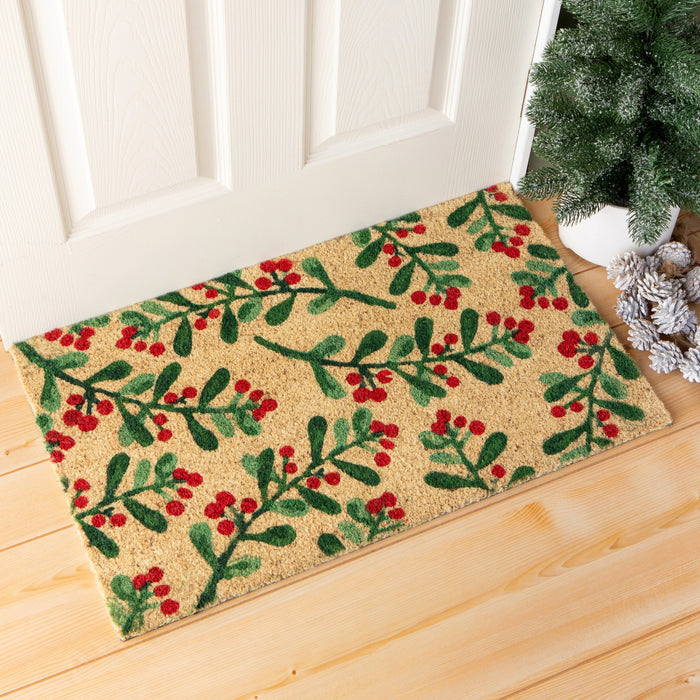 Winterberry Christmas Doormat
