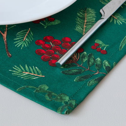 Winterberry Christmas Placemat