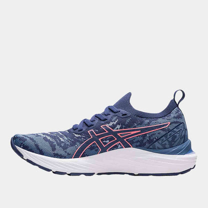 Side medial view of the Women's Asics Gel-Cumulus 23 MK Running Shoes.