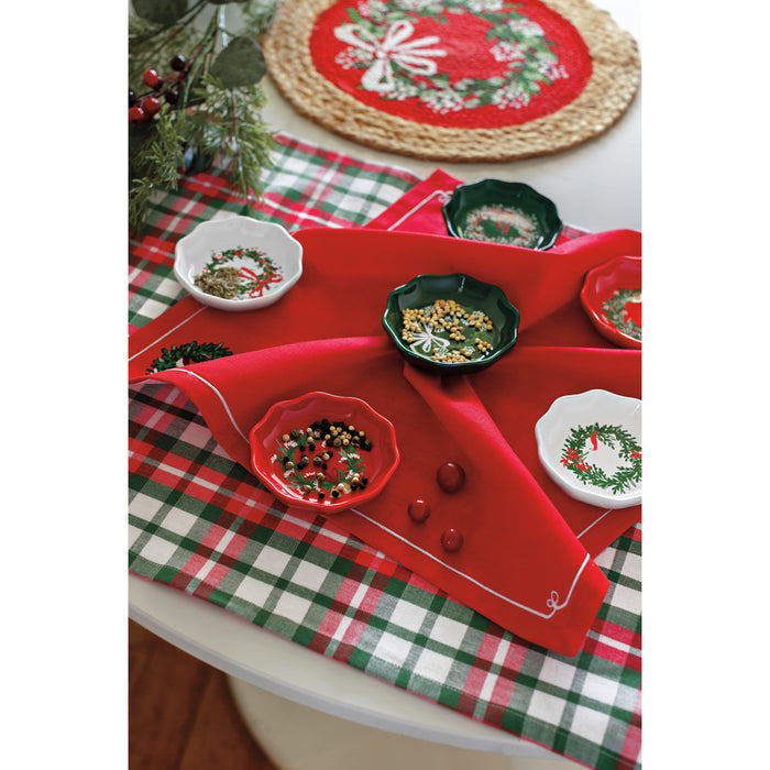 Wreaths Christmas Napkins Set of 4