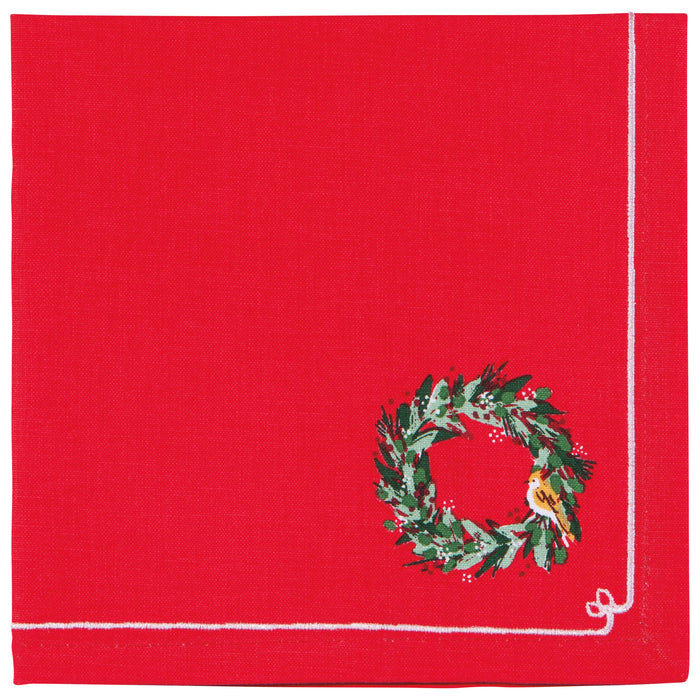 Wreaths Christmas Napkins Set of 4