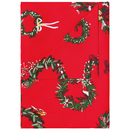 Wreaths Christmas Tablecloth 60 x 90 inch
